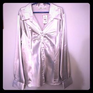 Silver NWT top